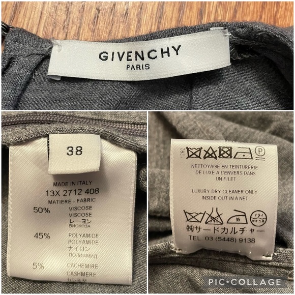 Givenchy Ruffle-Front Ruched Jersey Dress size 38 - Picture 11 of 14